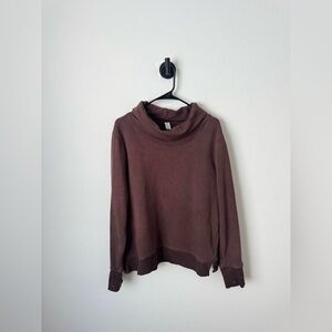 90 Degree By Reflex Chocolate Cowl Neck Sweater